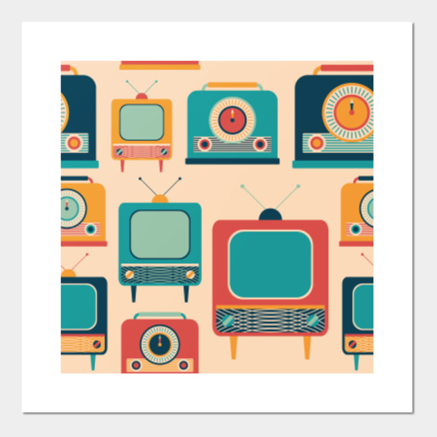Retro Media Pattern 03